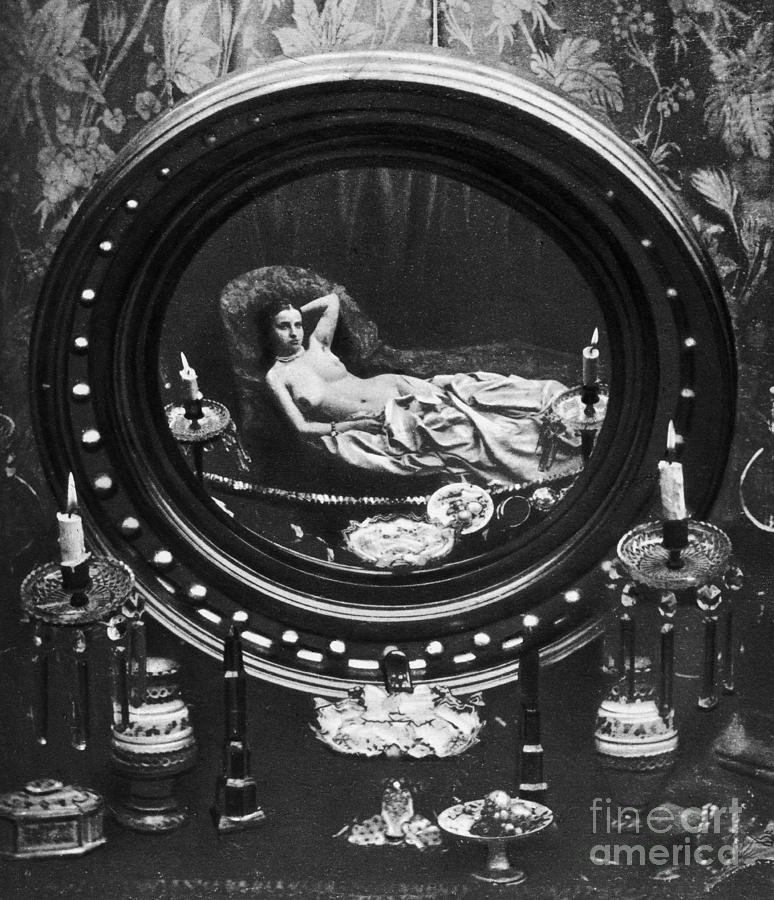 Nude Reflected In Mirror Photograph by Granger