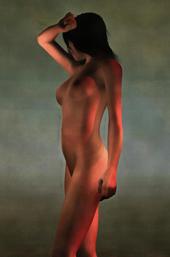 Nude standing Painting by Jan Keteleer