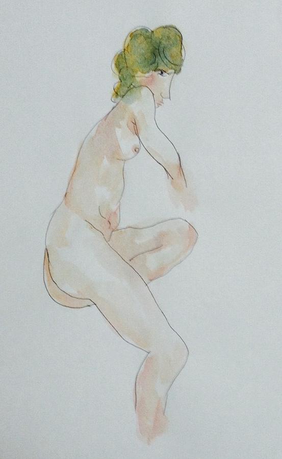 Nude study 121416 Painting by Hae Kim