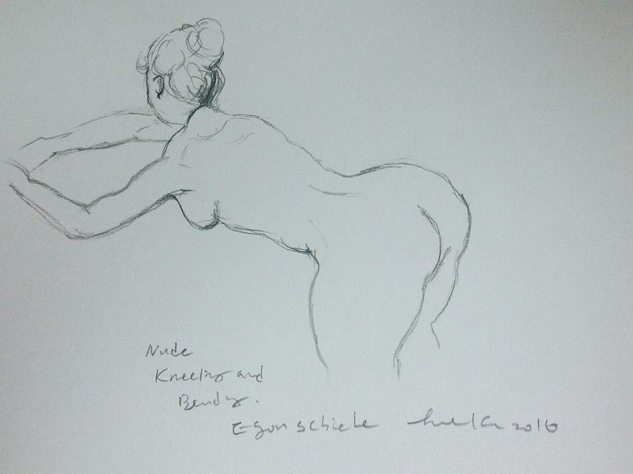 Nude study 122816p Drawing by Hae Kim