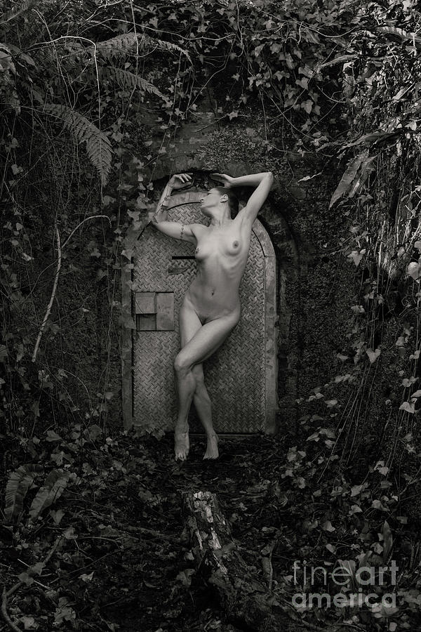 Nude woman and doorway Photograph by Clayton Bastiani