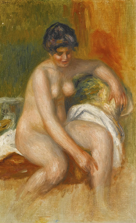 Nude Woman in an Interior Painting by Pierre-Auguste Renoir