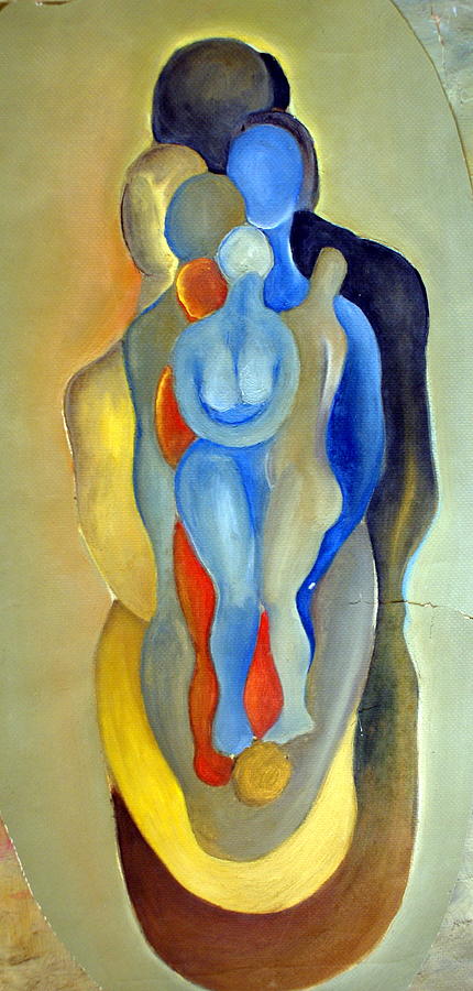 Nudes 3 Painting by Padamvir Singh