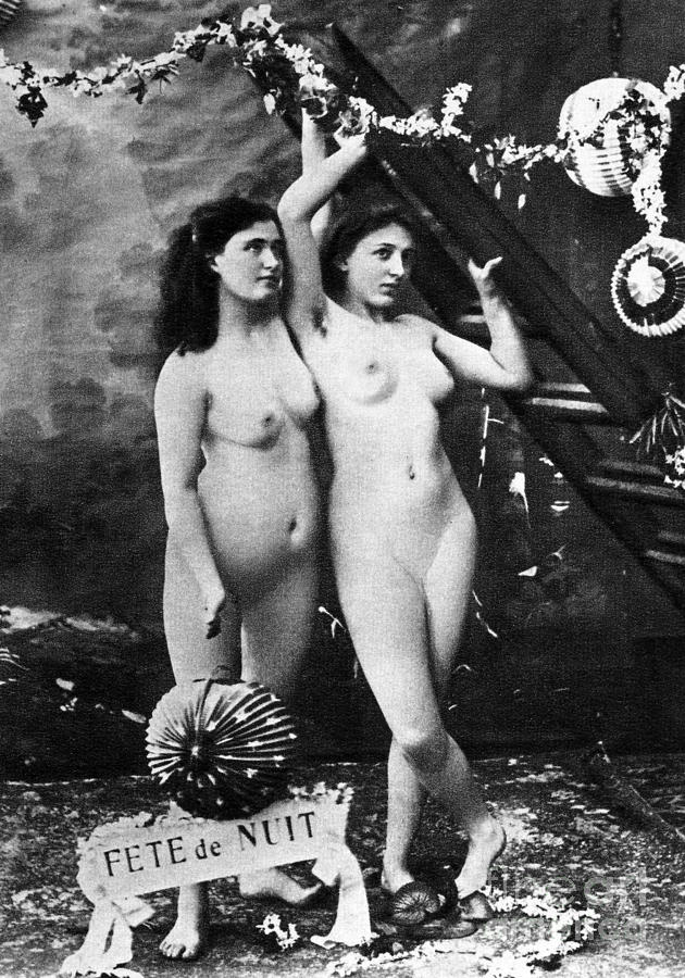 Flowers Still Life Photograph - NUDES AT FESTIVAL, c1900 by Granger