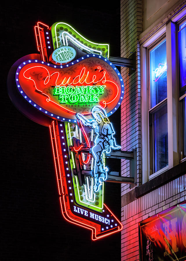 Nudies Honky Tonk - Nashville Photograph by Stephen Stookey