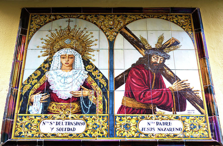 Nuestro Padre Jesus Nazareno y Maria Santisma del Traspaso y Soledad Malaga Photograph by John Rizzuto