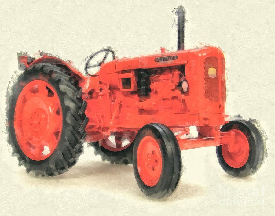 Vintage Photograph - Nuffield Tractor by Edward Fielding