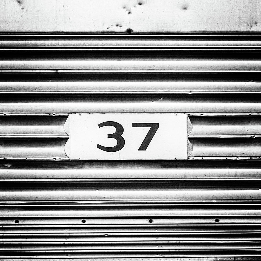 Number 37 Metal Square Photograph by Terry DeLuco