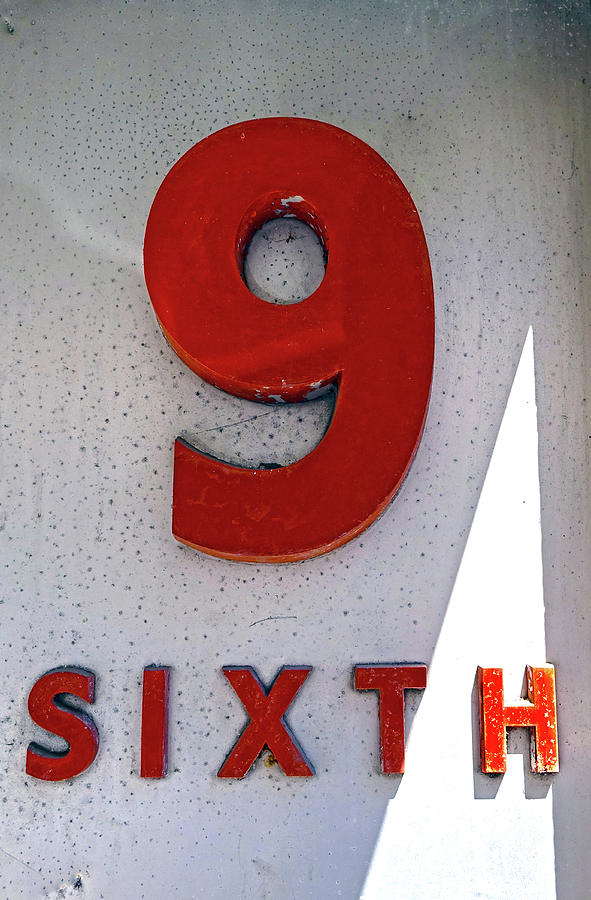 Number 9 SIXTH from a 50s building Photograph by Denise Beverly