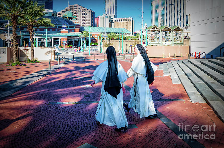 Nuns in NOLA - Riverwalk NOLA Photograph by Kathleen K Parker