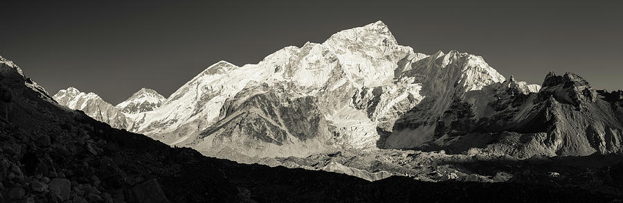 Nuptse Peak on the Khumbu Glacier Photograph by Owen Weber