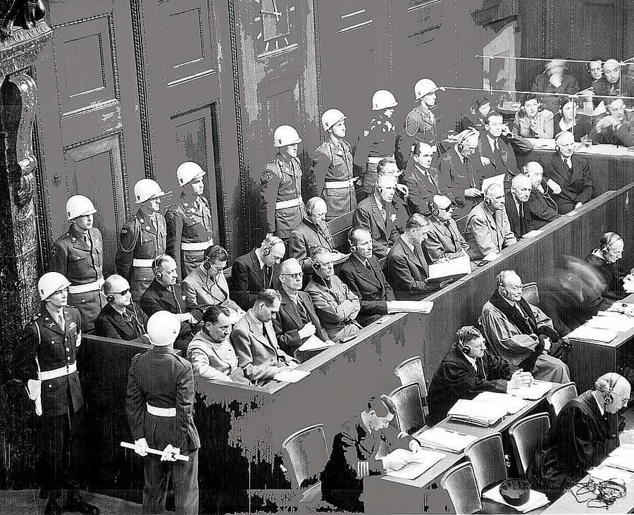 Nuremberg trials Nuremberg Germany 1945 color added 2016 Photograph by ...