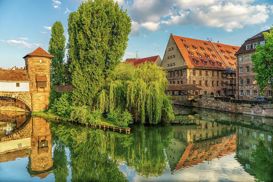 Nurnberg along the River Photograph by Betty Eich