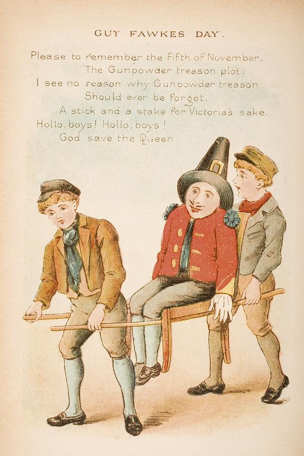 Artist Drawing - Nursery Rhyme And Illustration Of Guy by Vintage Design Pics