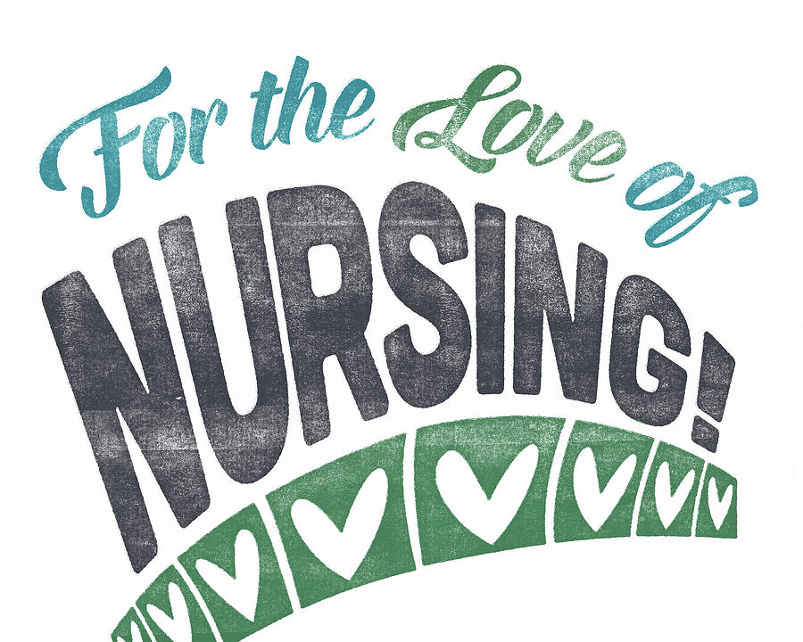 Nursing Poster For Love Digital Art by Flo Karp | Fine Art America