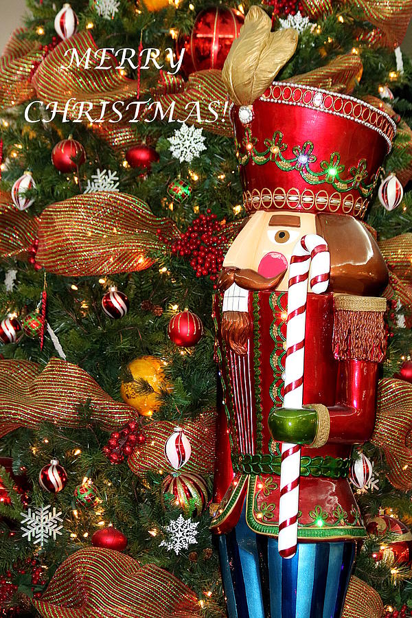 Nutcracker and Christmas Tree Photograph by Sheila Brown