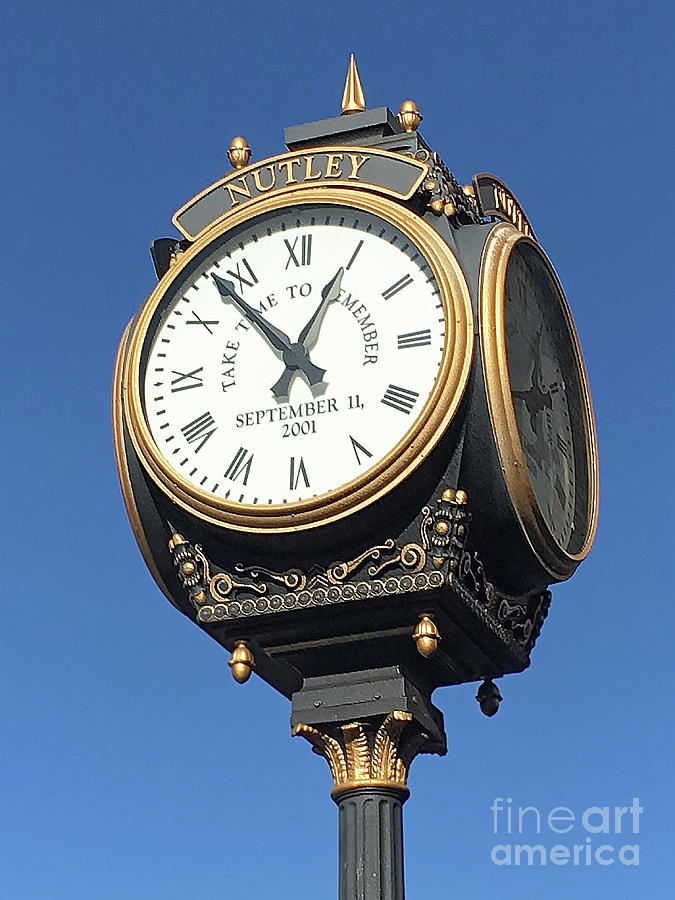 Nutley Town Clock Photograph by Jerry Fornarotto