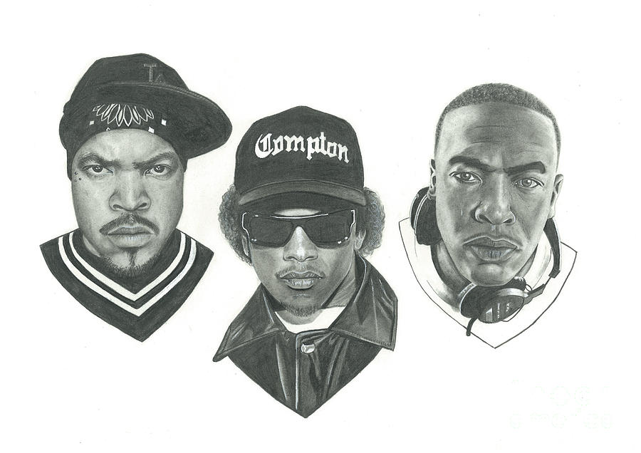 N.w.a Drawing by Mitchell Buttress Fine Art America