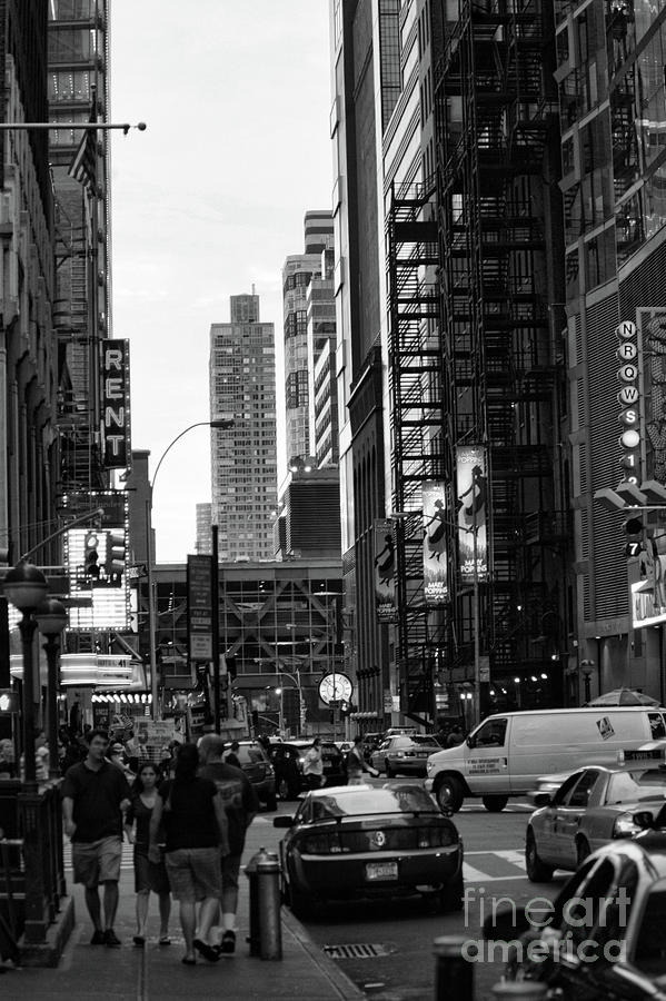 NY black Streets 22 Photograph by Chuck Kuhn