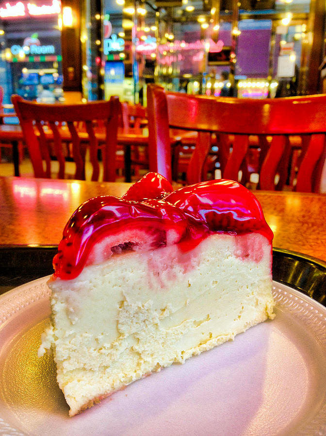 Cake Photograph - NY Cheesecake...in NY by Robert Meyers-Lussier