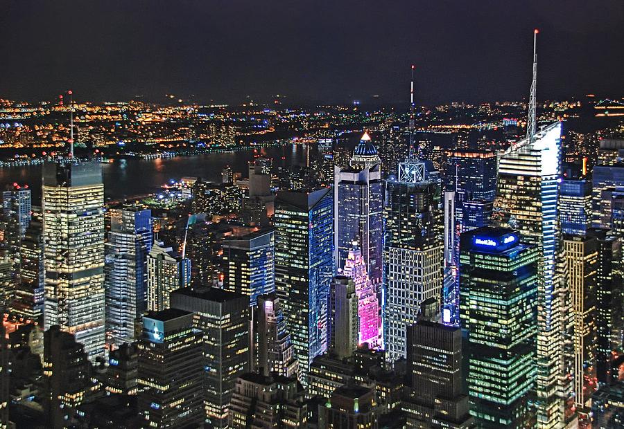 NY night-lights Photograph by Joachim G Pinkawa