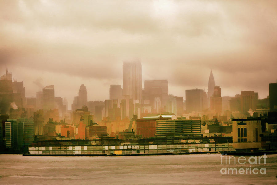 NY seen from New Jersey  Photograph by Chuck Kuhn