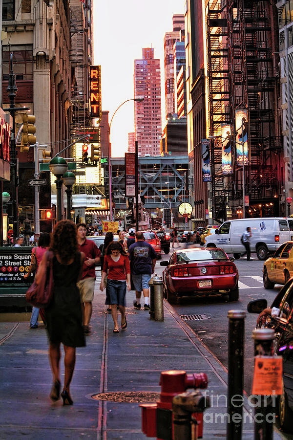 NY streets color 23 Photograph by Chuck Kuhn