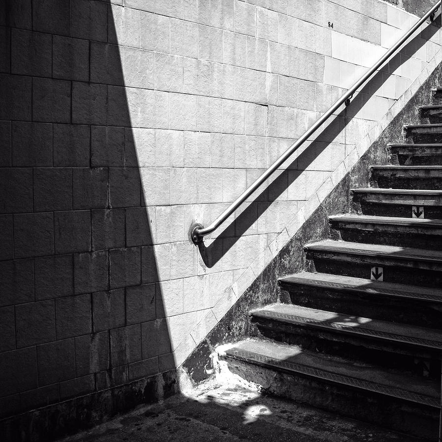 NY Subway Stairs Photograph by Frank Winters