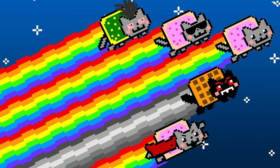 Toy Digital Art - Nyan Cat by Super Lovely