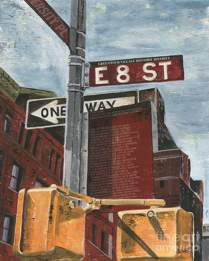 NYC 8th Street Painting by Debbie DeWitt