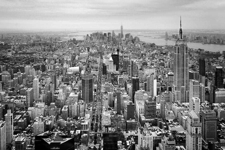 Architecture Photograph - NYC Aerial by Nina Papiorek