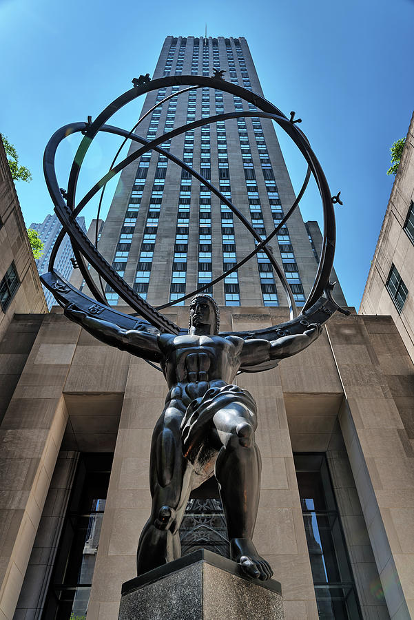 NYC Atlas Statue Photograph by Robert VanDerWal