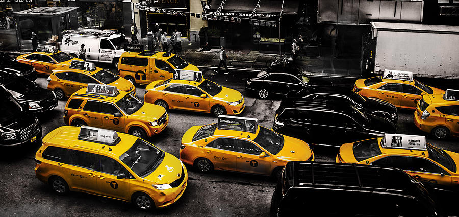 Nyc Cabs Photograph