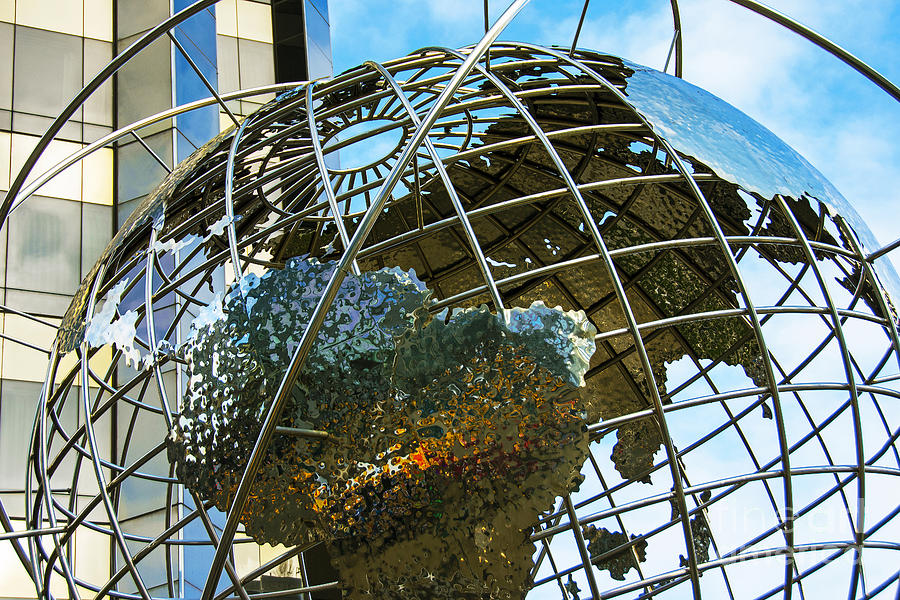 NYC Columbus Circle World Globe Photograph by Regina Geoghan