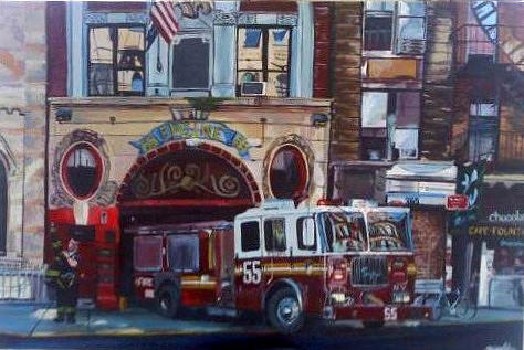 NYC Fire Department Painting by Karina Alfaro - Fine Art America