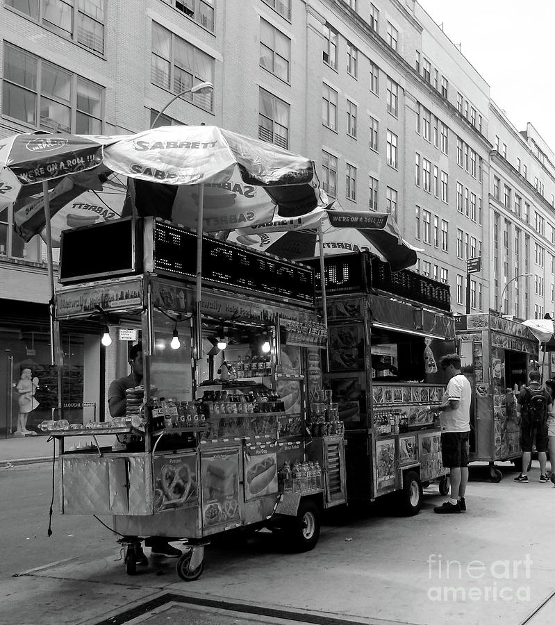 NYC Food Carts Photograph by Susan Lafleur