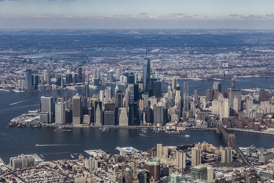 NYC from the air Photograph by John McGraw