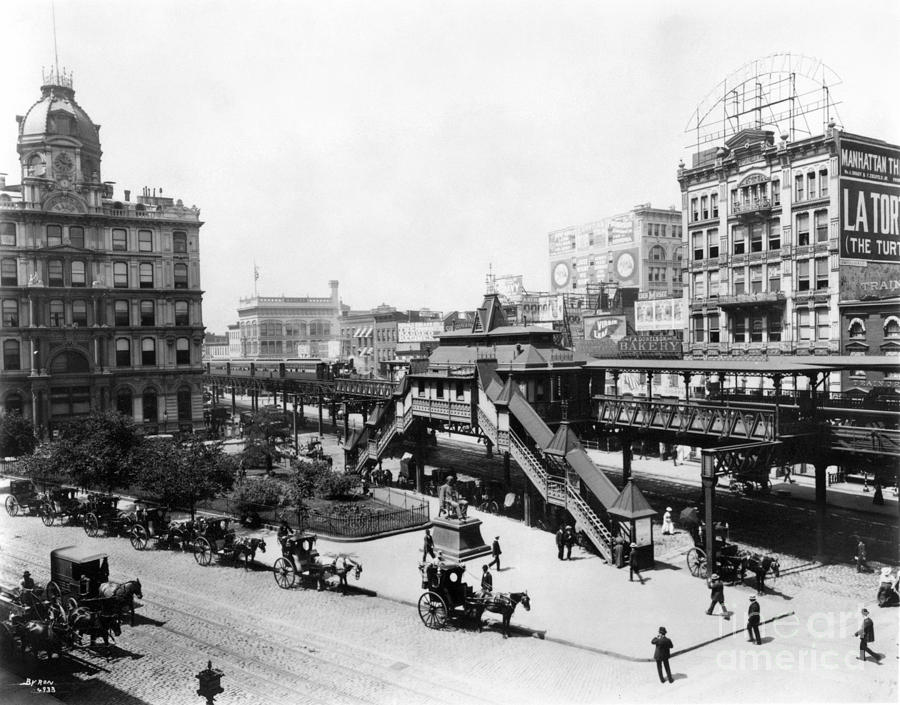 Nyc: Greeley Square, 1898 Photograph by Granger