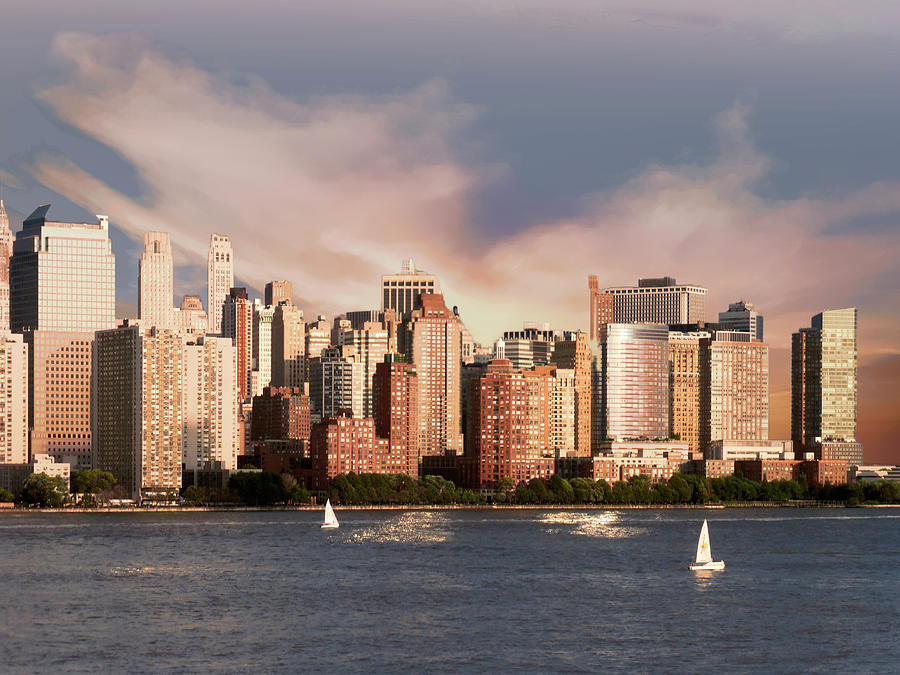 NYC Lower Manhattan Skyline Photograph by Marcia Socolik