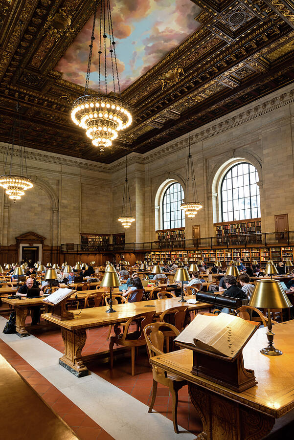 Nyc Manhattan Public Library Photograph By Robert Vanderwal Fine Art