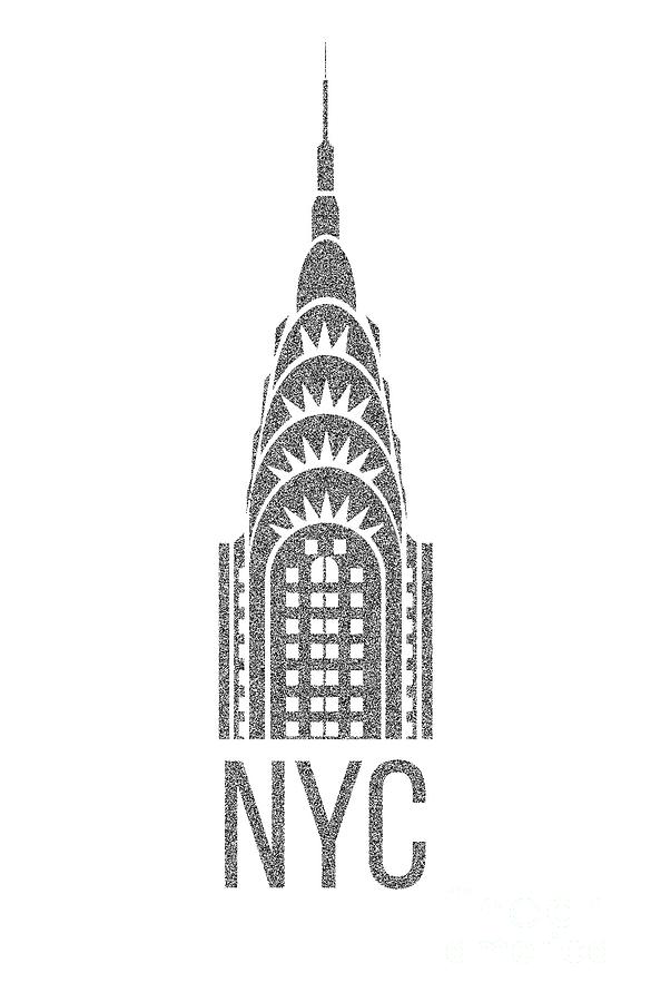 New York City Digital Art - NYC New York City Graphic by Edward Fielding