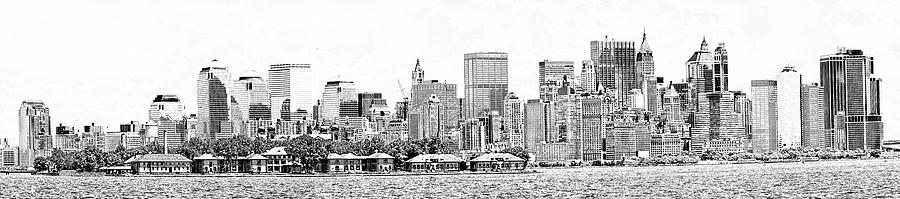 Black And White Photograph - NYC Pano by Chuck Kuhn