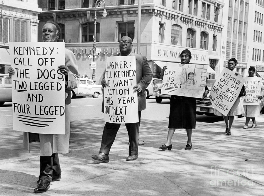 Nyc Protest For Civil Rights In Alabama May 7, 1963 Photograph by ...