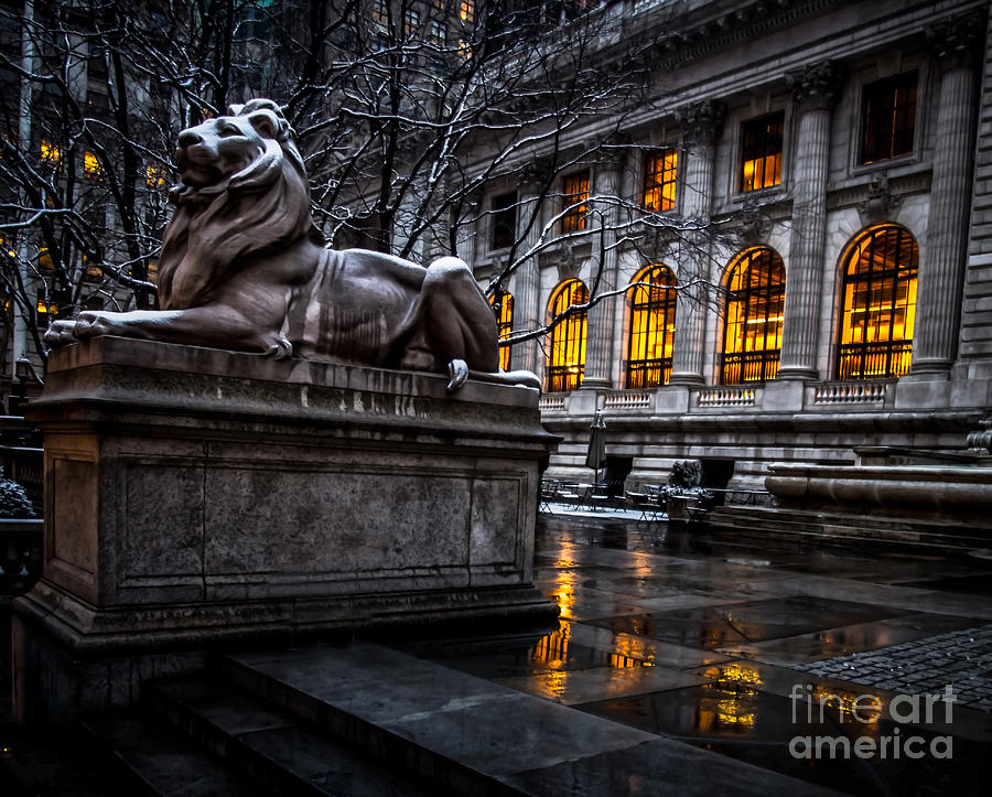 NYC Public Library Photograph by James Aiken