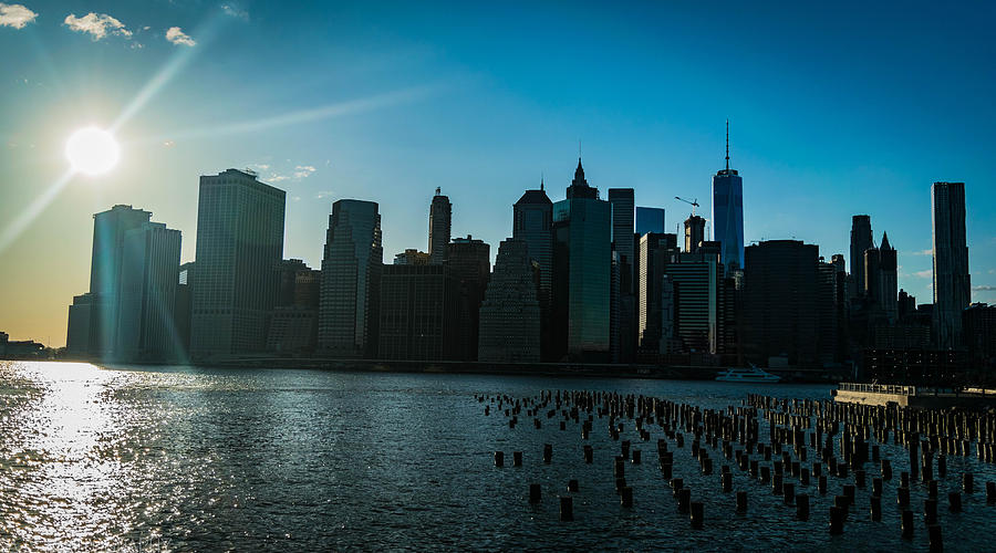 Nyc Skyline Photograph - NYC Skline by AJS Photography