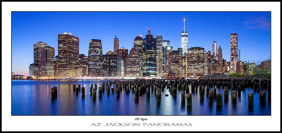 NYC Skyline Poster Print Photograph by Az Jackson