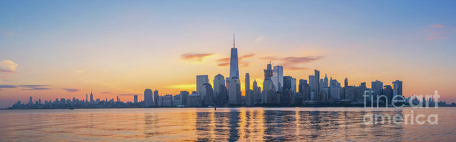 NYC Skyline Sunrise Photograph by Michael Ver Sprill