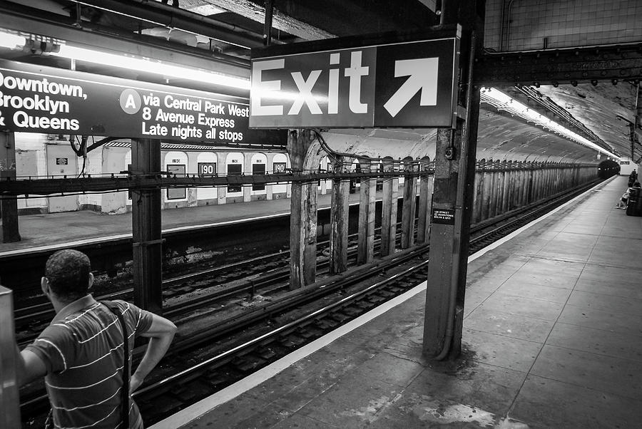 NYC Subway at Night Photograph by Ranjay Mitra