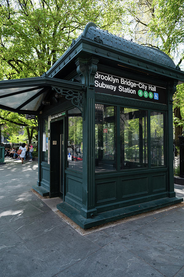 New York City Subway Access Photograph