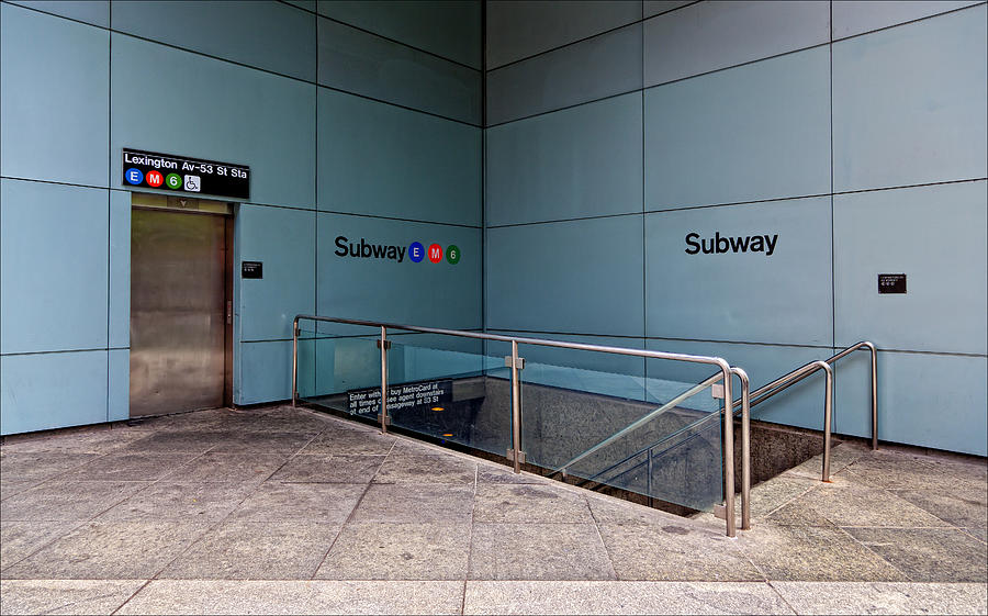 NYC Subway Station Entrance Photograph by Robert Ullmann
